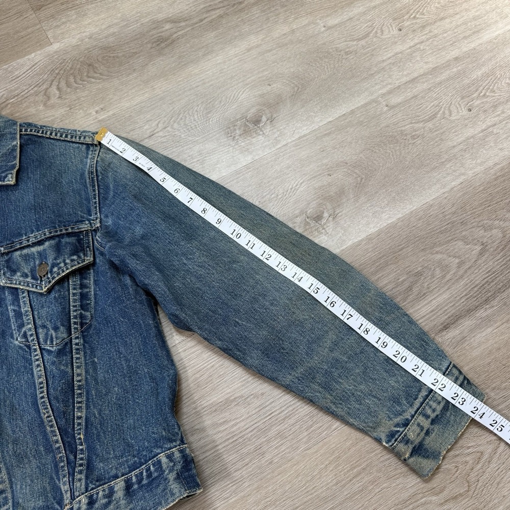 Vintage 60s Levis 557XX Big E Denim Jacket Type 3 557 XX Every Garment USA 40 - Picture 10 of 16